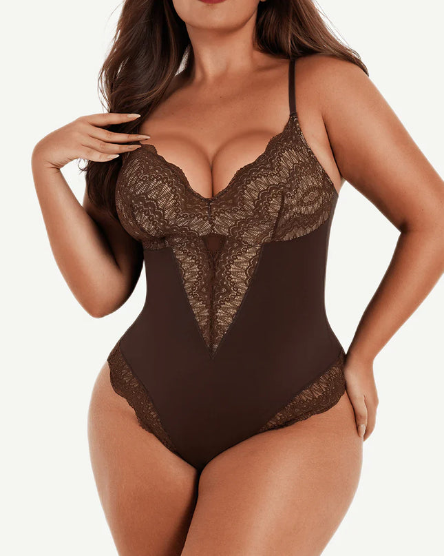 Novelia™ Elegant Sculpt – krajkové body s tanga strihom