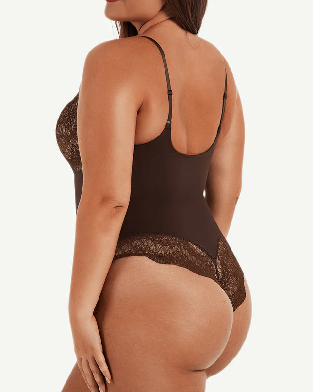 Novelia™ Elegant Sculpt – krajkové body s tanga strihom
