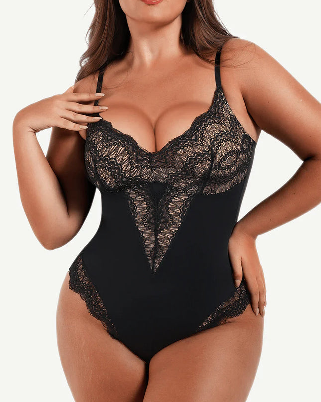Novelia™ Elegant Sculpt – krajkové body s tanga strihom