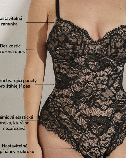 Novelia™ Elegant Sculpt – krajkové tvarujúce body