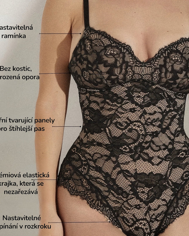Novelia™ Elegant Sculpt – krajkové tvarujúce body