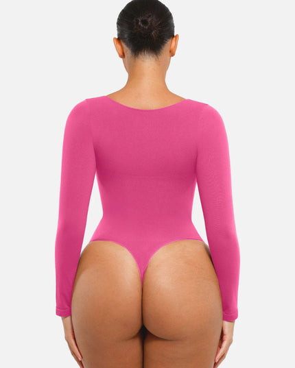 Novelia™ Bezšvové Tvarujúce Body s Dlhým Rukávom