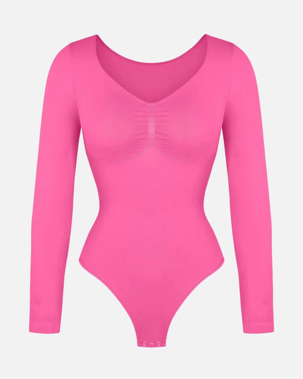 Novelia™ Bezšvové Tvarujúce Body s Dlhým Rukávom