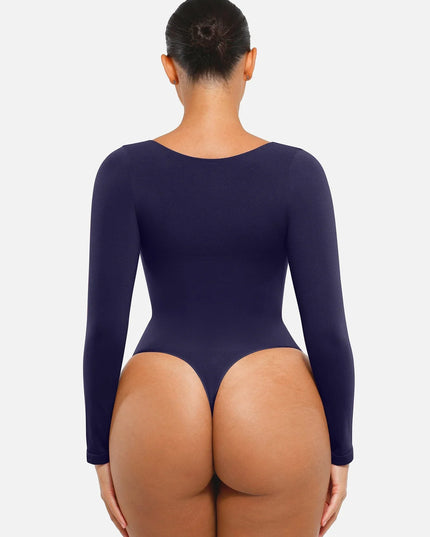 Novelia™ Sculpt – tvarujúce body s dlhým rukávom a tanga strihom