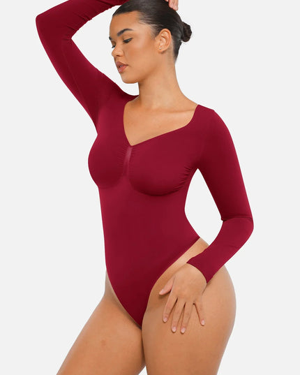 Novelia™ Sculpt – tvarujúce body s dlhým rukávom a tanga strihom