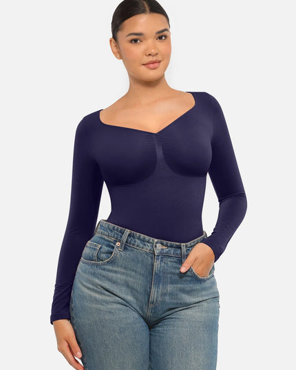 Novelia™ Sculpt – tvarujúce body s dlhým rukávom a tanga strihom