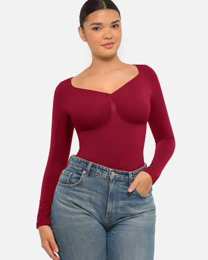 Novelia™ Sculpt – tvarujúce body s dlhým rukávom a tanga strihom