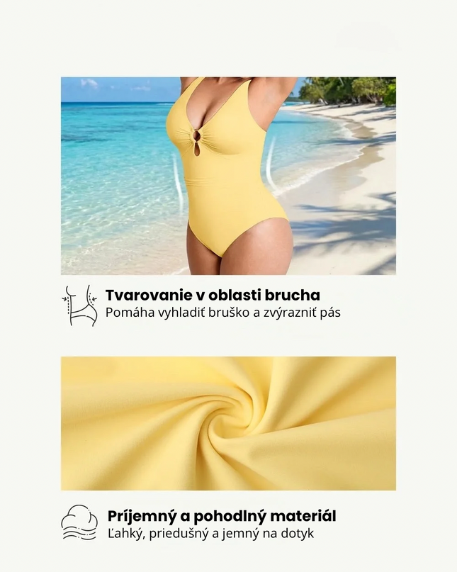 Novelia™ Swim Sculpt tvarujúce plavky s ring detailom