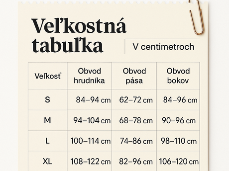 Veľkostná Tabuľka