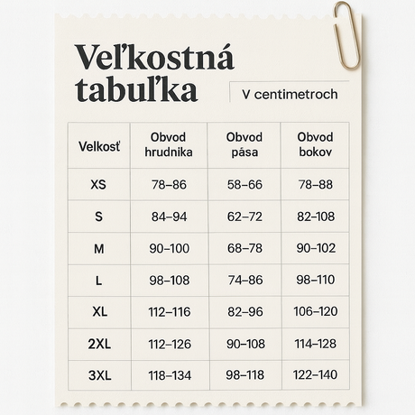 Veľkostná Tabuľka