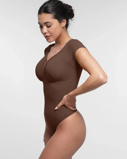 Novelia™ Sculpt – tvarujúce body s krátkym rukávom a tanga strihom