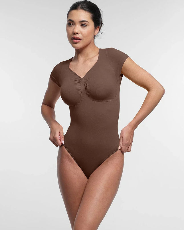 Novelia™ Sculpt – tvarujúce body s krátkym rukávom a tanga strihom