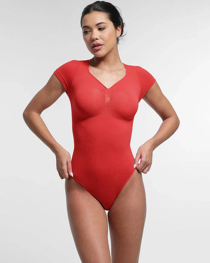 Novelia™ Sculpt – tvarujúce body s krátkym rukávom a tanga strihom