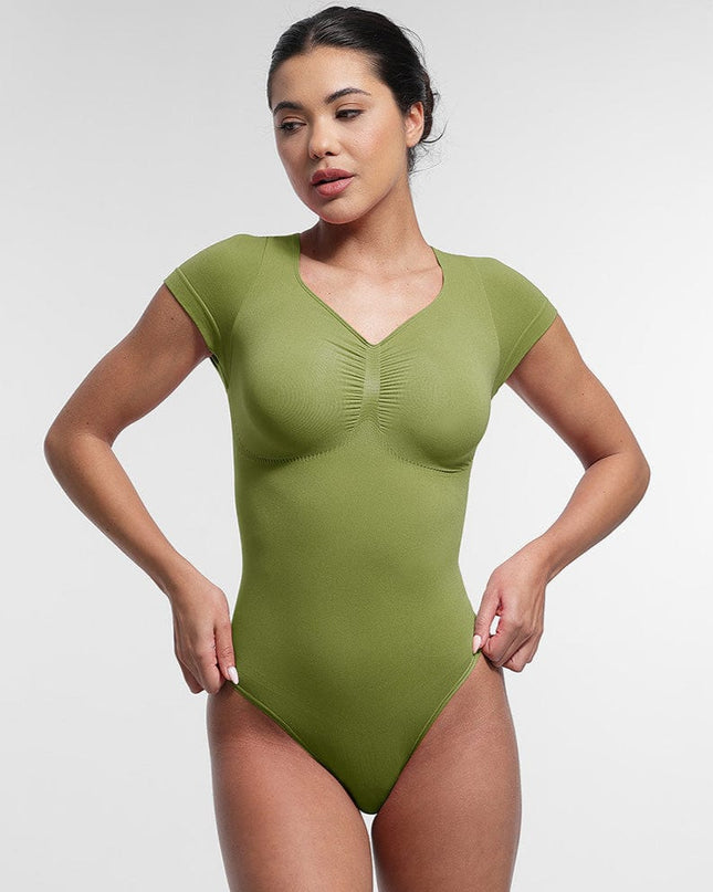 Novelia™ Sculpt – tvarujúce body s krátkym rukávom a tanga strihom