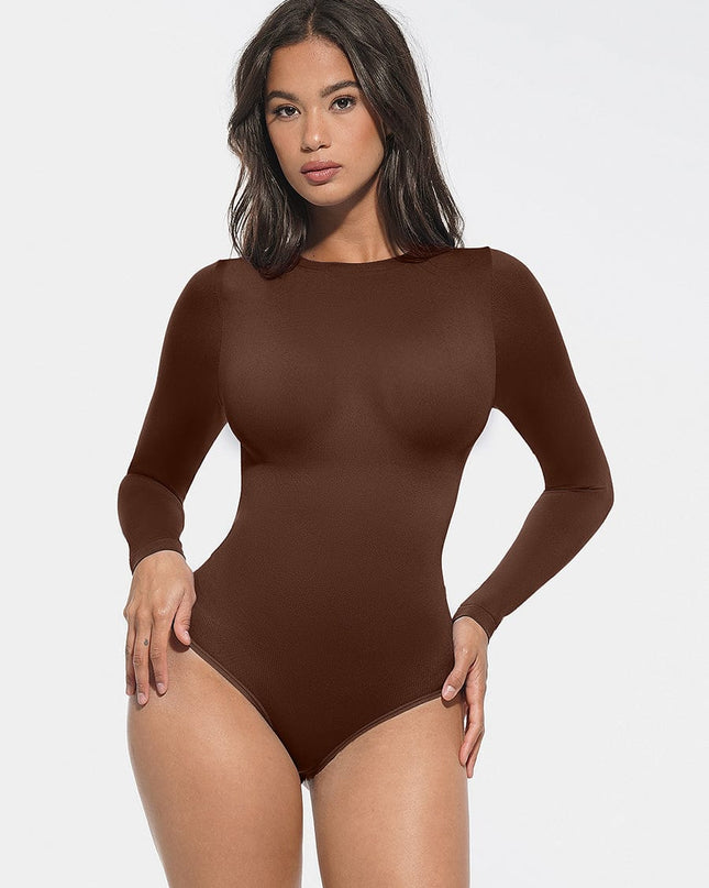 Novelia™ Sculpt – body s okrúhlym výstrihom a klasickým nohavičkovým strihom