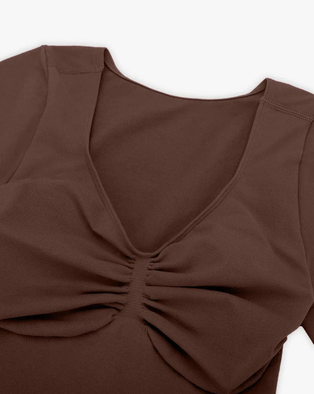 Novelia™ Sculpt – tvarujúce body s krátkym rukávom a tanga strihom