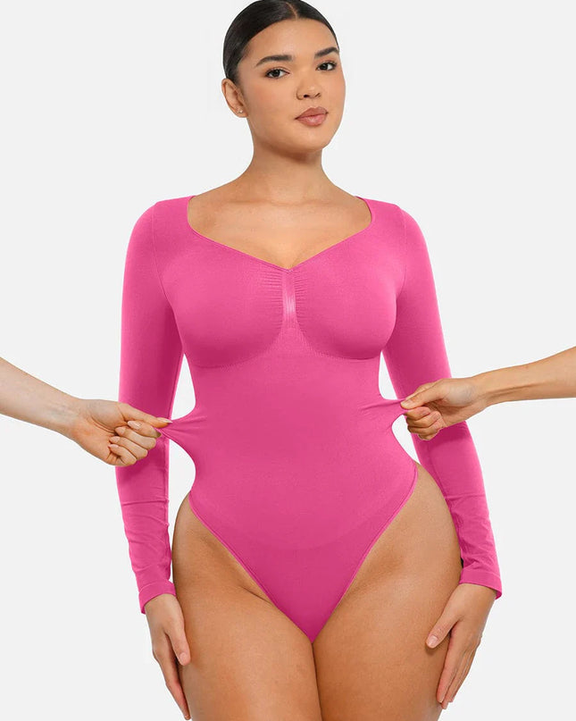 Novelia™ Sculpt – tvarujúce body s dlhým rukávom a tanga strihom