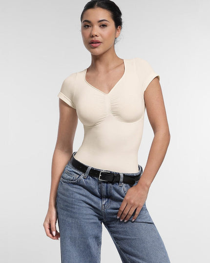 Novelia™ Sculpt – tvarujúce body s krátkym rukávom a tanga strihom