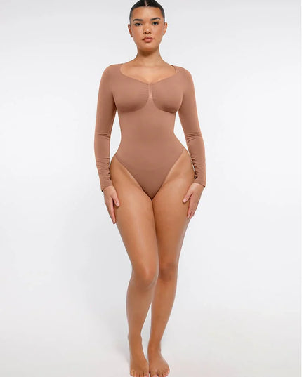 Novelia™ Sculpt – tvarujúce body s dlhým rukávom a tanga strihom