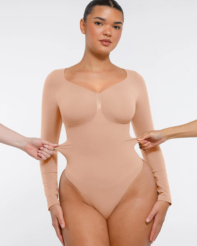 Novelia™ Sculpt – tvarujúce body s dlhým rukávom a tanga strihom