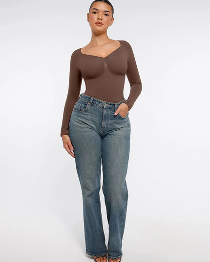 Novelia™ Sculpt – tvarujúce body s dlhým rukávom a tanga strihom