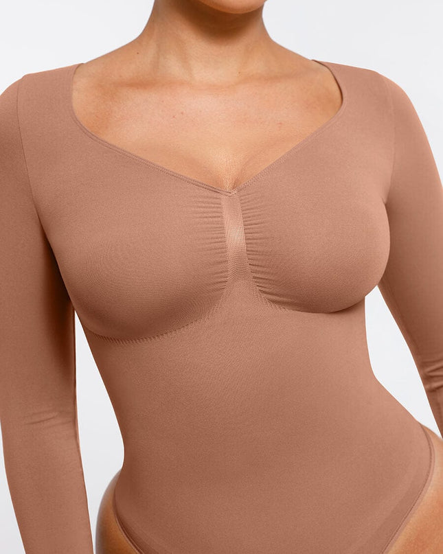 Novelia™ Sculpt – tvarujúce body s dlhým rukávom a tanga strihom