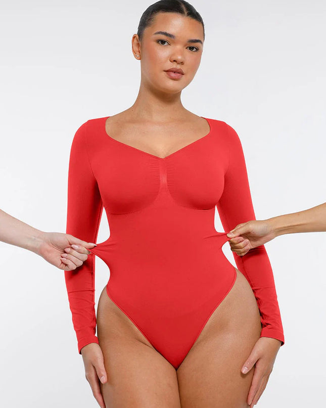 Novelia™ Sculpt – tvarujúce body s dlhým rukávom a tanga strihom