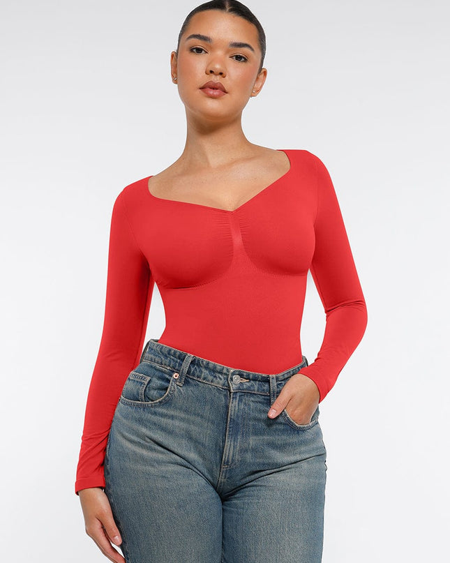 Novelia™ Sculpt – tvarujúce body s dlhým rukávom a tanga strihom